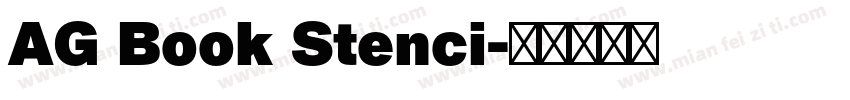 AG Book Stenci字体转换